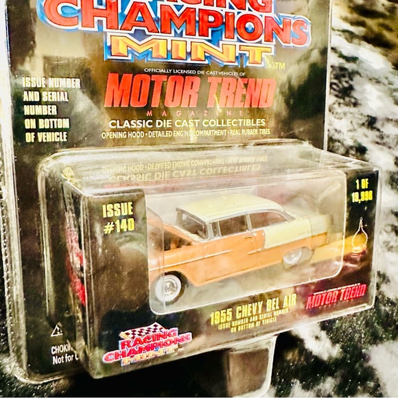 Racing Champions Mint Motor Trend Edition #140 1955 Chevy Bel Air Brown - Picture 5 of 7